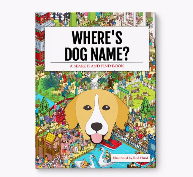 Personalised Where's {dogsName} Book